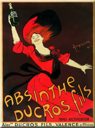 French Metal Magnet - ABSINTHE DUCROS