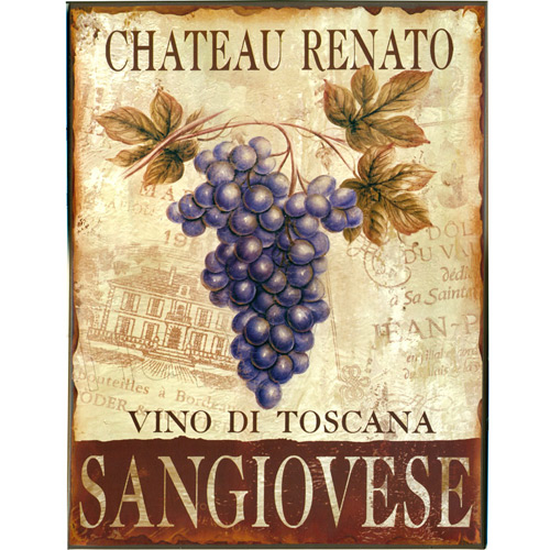 Chateau Renato, Metal Wall Plaque