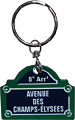 Paris Street Sign Keychain, Avenue Des Champs-Elysees