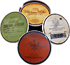 European Wine Label Coasters - Set Of Four Designs