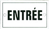 FRENCH ENAMEL ENTRÉE (ENTRANCE) SIGN, 4x2.5