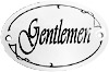 FRENCH ENAMEL SIGN, GENTLEMEN