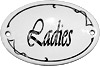 FRENCH ENAMEL SIGN, LADIES