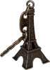 Eiffel Tower Keychain, Antique Bronze