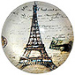 Paris Glass Magnet - Old Postal Eiffel Tower