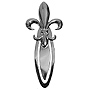 Fleur de Lis Bookmark - Pewter