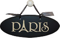 Paris Sign Decor - Black, 9L