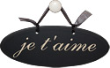 Je Taime / I Love You Sign - Black, 9L