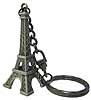 2 Eiffel Tower Miniature Replica, Pewter Finish Key Chain