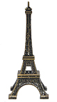 6 Eiffel Tower Miniature Replica, Antique Gold