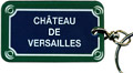 Paris Street Sign Keychain, Chateau De Versailles