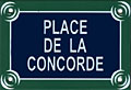 Paris Street Sign Replica, Place de la Concorde, 6x4