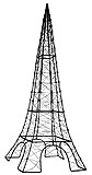 24 Wire Eiffel Tower, Black