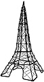 12 Wire Eiffel Tower, Black