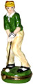 French Limoges Box, Man Plaing Golf Figurine