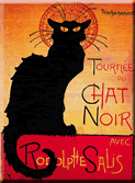 French Metal Magnet - CHAT NOIR