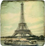 Eiffel Tower and Seine River Cruise - Antique Style Coaster