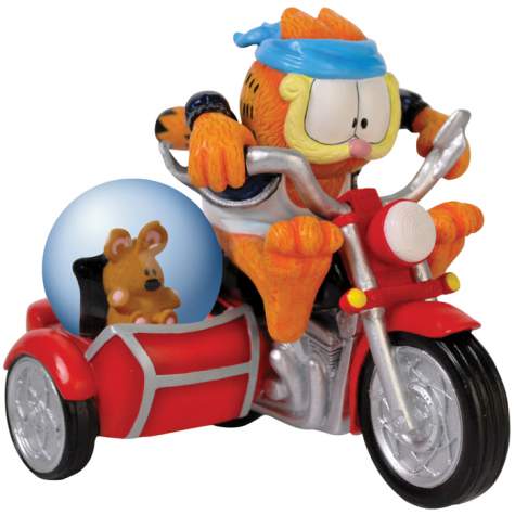 Fastest Cat In Town, Garfield Figurine with Water Globe
