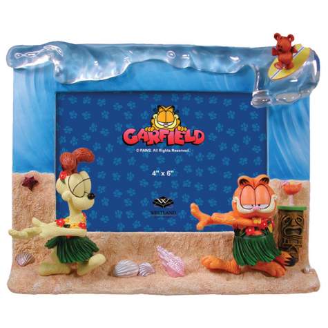 Garfield & Arlene Hawaii Themed Picture Frame