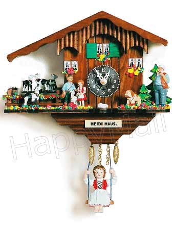 Cuckoo Clock Heidi Haus, Moving Goats, 10H