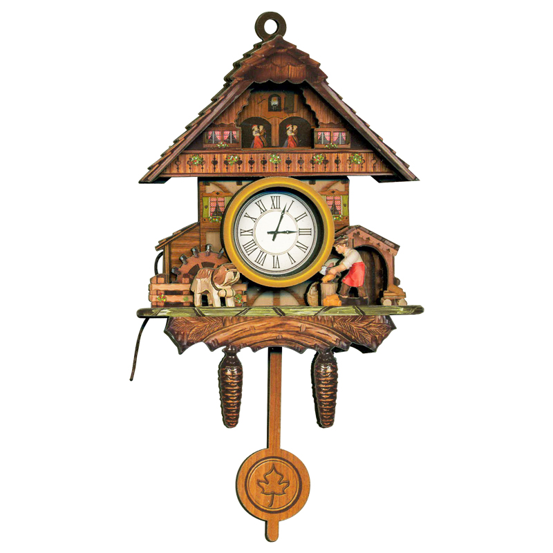 Dog and Man Cuckoo Clock Fridge Magnet