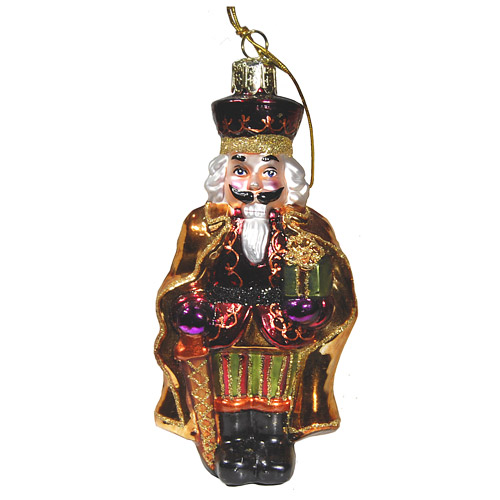 Fancy Nutcracker Glass Ornament