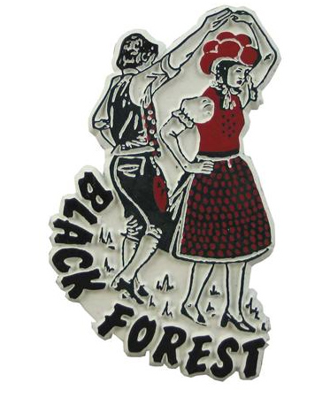 Black Forest Folklore Dancers - Fridge Magnet