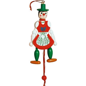 German Girl - Jumping Jack Toy