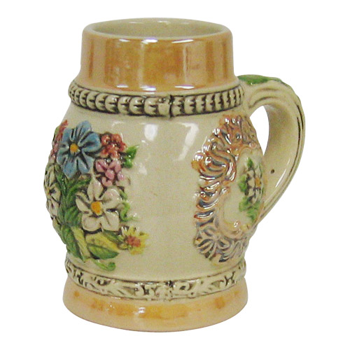 Miniature Beer Stein - Alpine Flowers, photo-1