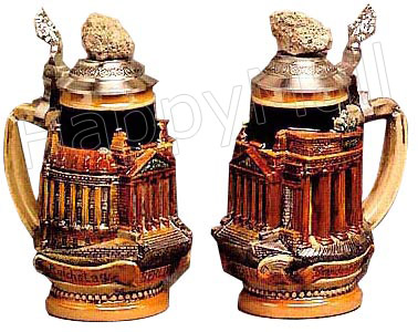 Berlin Wall Beer Stein, 8-1/2