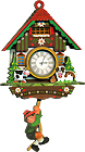 Boy/Cow and Dog Cuckoo Clock Fridge Magnet