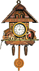 Dog and Man Cuckoo Clock Fridge Magnet