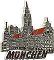 Munich (Munchen) Refrigerator Magnet, 2-1/4H