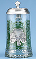 Glass Beer Stein - Souvenir of Ireland, 7-1/4H