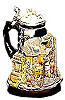 The Rheinland Cologne-Koblenz-Ruedesheim Commemorative Beer Stein, 9-1/2H