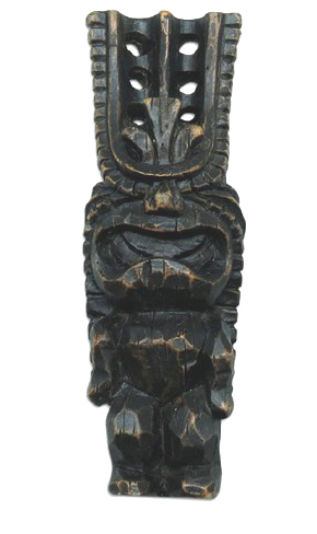 Hawaiian Hapa Wood Magnet - Longevity Tiki 2.5H