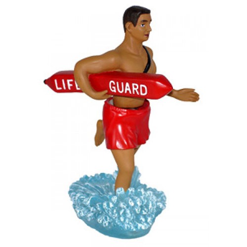 Hawaiian Lifeguard Dashboard Doll - 6.5H