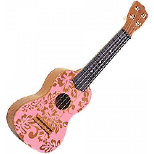 Hawaiian Ukulele in Pink Aloha Print - 21L, photo-1