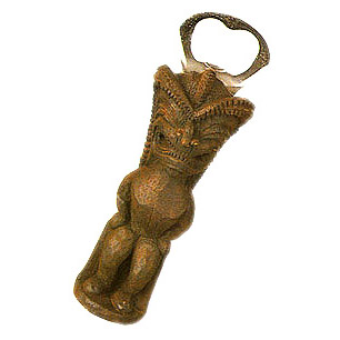 Hawaiian Lucky Tiki Bottle Opener