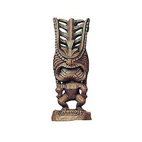 Hapawood Ancient Hawaiian Tikis - Long Life Tiki 6.7H