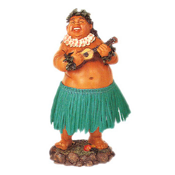 Hawaiian Brother Ed Dashboard Hula Doll, 7H