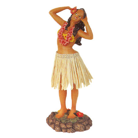 Hawaiian Sweet Leilani Dashboard Hula Doll, 7H