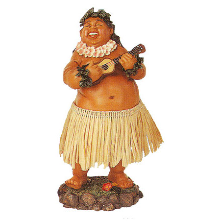 Hawaiian Brother Ed Dashboard Hula Doll, 7H