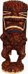 Hawaiian Island Tiki Magnet - Guardian Tiki, 3H