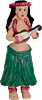 Hawaiian Hula Dancer Girl with Ukulele - Fridge Magnet