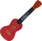 Hawaiian Ukulele in Pink Aloha Print - 21L