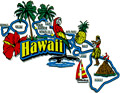 Hawaii State - Refrigerator Magnet