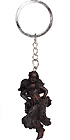 Hawaiian Hula Dancer Hapa Wood Key Chain