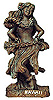 Hapa Wood Ancient Hawaiian Tiki - Hula Girl Dancing Tiki, 7H