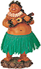 Hawaiian Brother Ed Dashboard Hula Doll, 7H